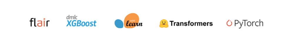 Snorkel Flow integrates with many machine learning frameworks, such as Scikit-learn, XGBoost, Transformers from Huggingface, Flair, etc.