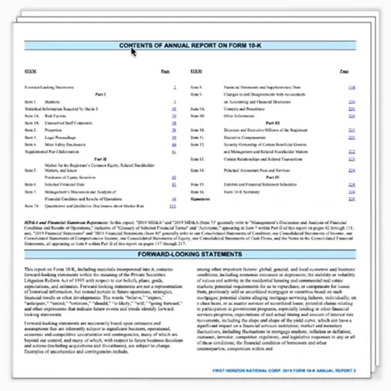 10-Ks information extraction case studies